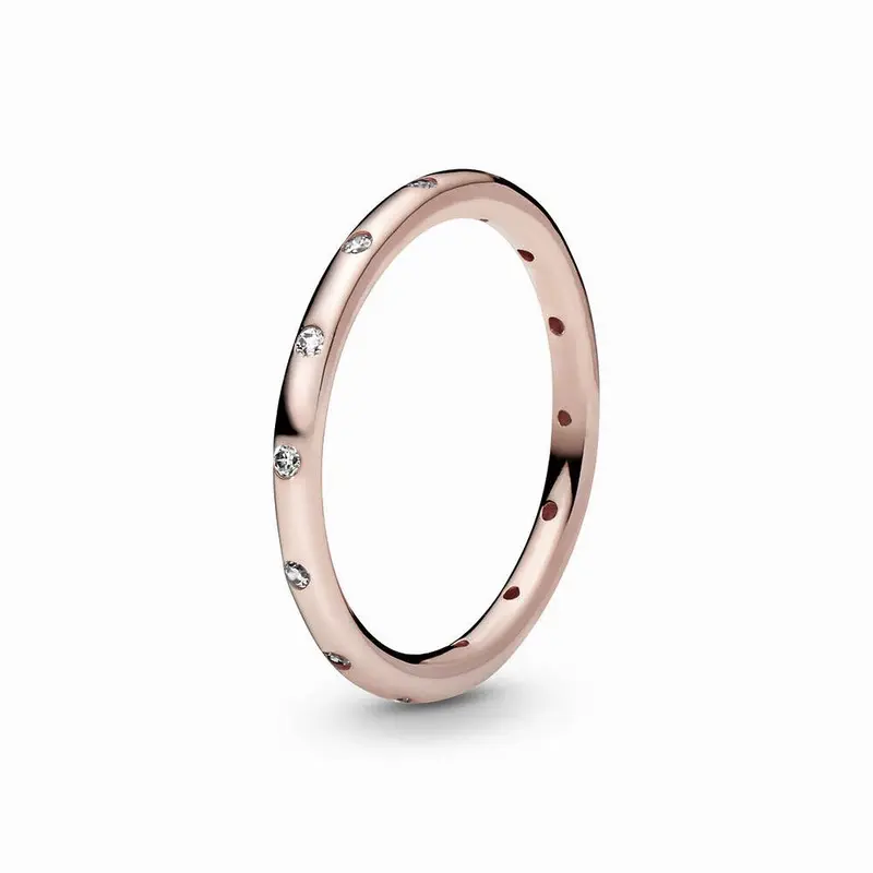 Pandora Simple Sparkling Ring roségoudverguld 180945CZ