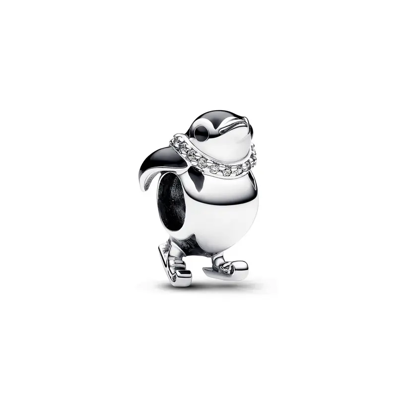 Pandora Skiënde Pinguïn Bedel zilver 792988C01