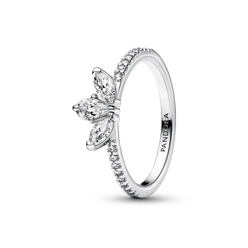 Pandora Sparkling Herbarium Cluster Ring zilver 192392C01