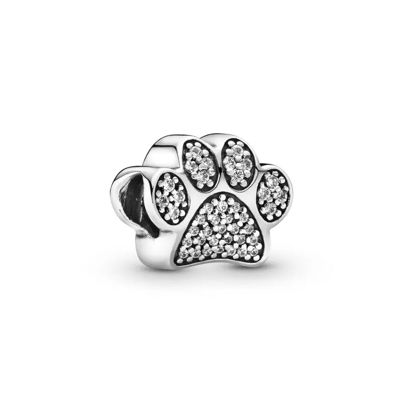 Pandora Sparkling Paw Print Bedel zilver 791714CZ