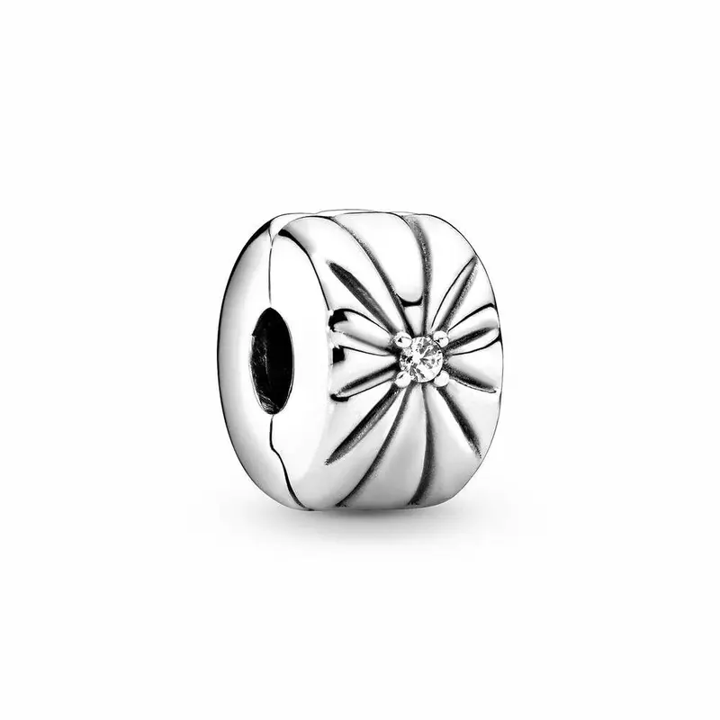 Pandora Sparkling Sunburst Clip Bedel zilver 798614C01