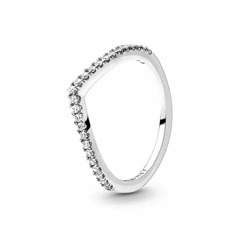Pandora Sparkling Wishbone Ring zilver 196316CZ