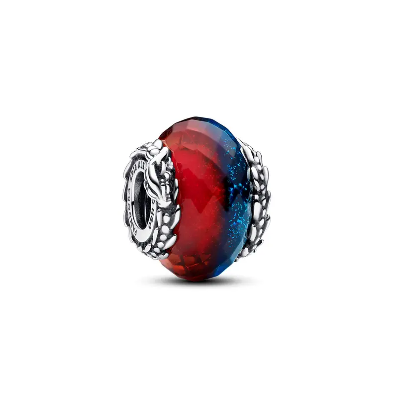 Pandora Spel van Thrones Ice & Fire Dragons Tweevoudige Muranoglazen Bedel zilver 792966C00
