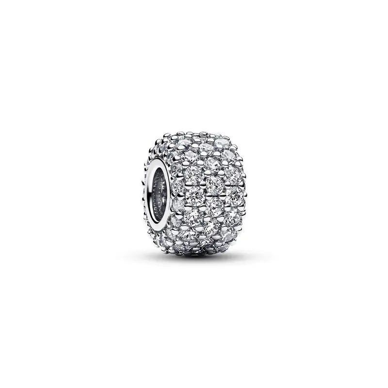 Pandora Sprankelend Pavé Drie Rijen Bedel zilver 792820C01