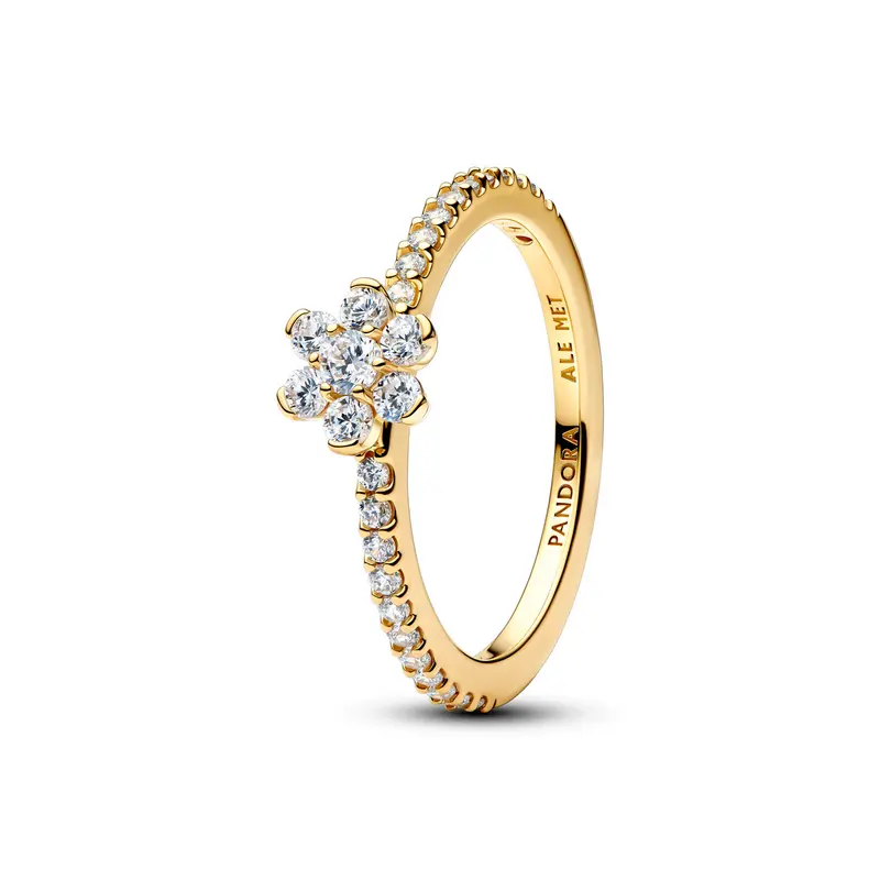 Pandora Sprankelende Bloem Ring goudverguld 164499C01
