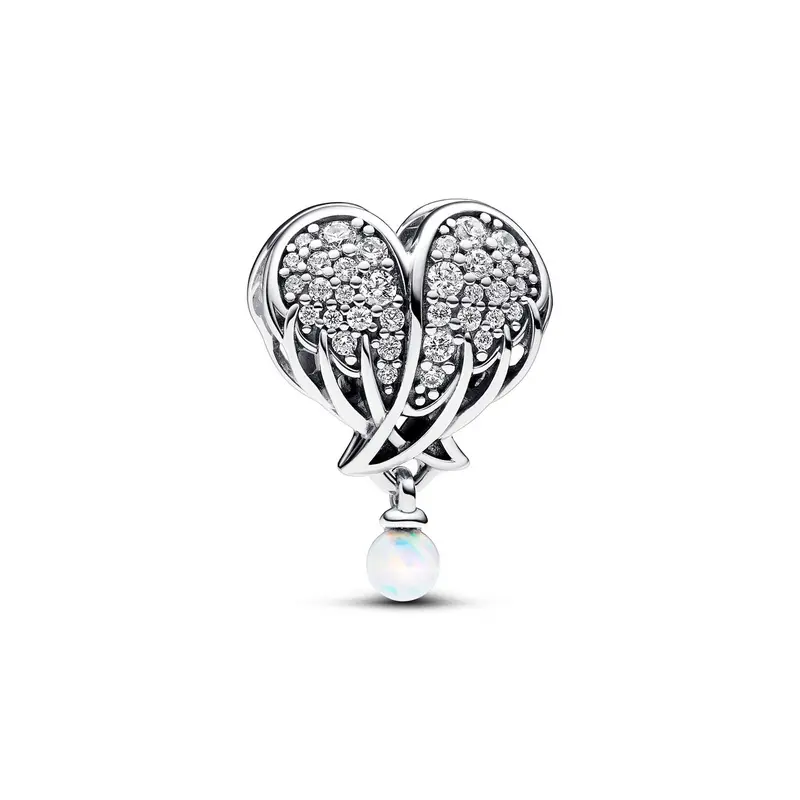 Pandora Sprankelende Engelenvleugels & Hart Bedel zilver 792980C01