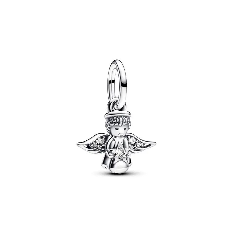 Pandora Sprankelende hangende bedel met engel zilver 793598C01