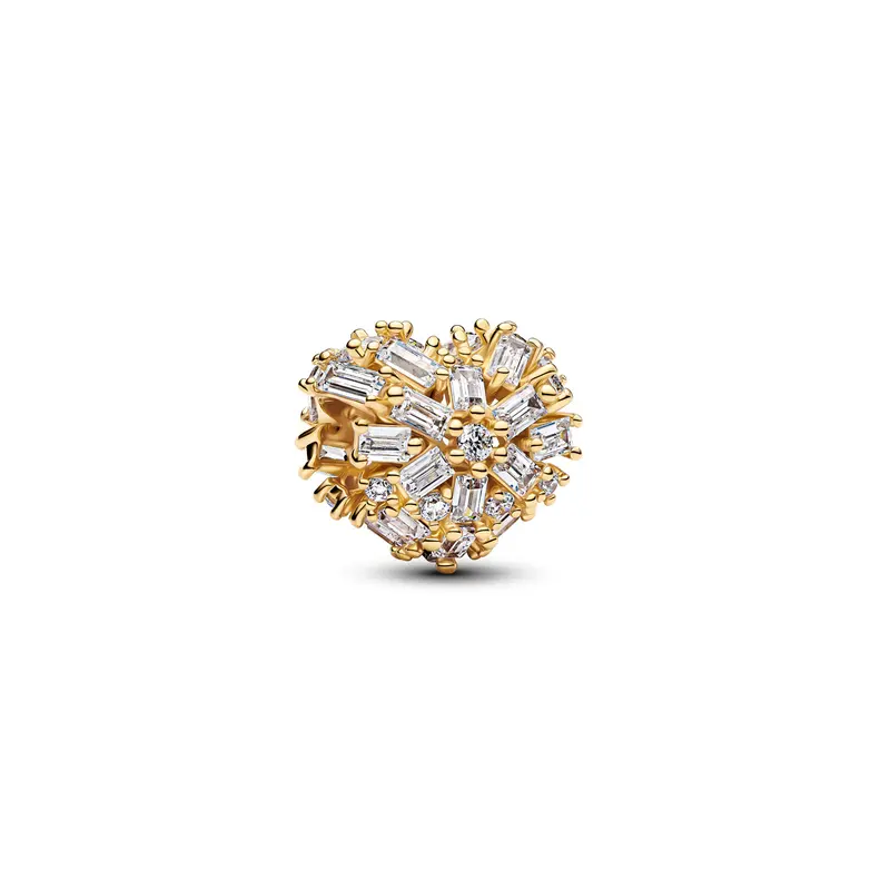 Pandora Sprankelende Hart Bedel goudverguld 764240C01