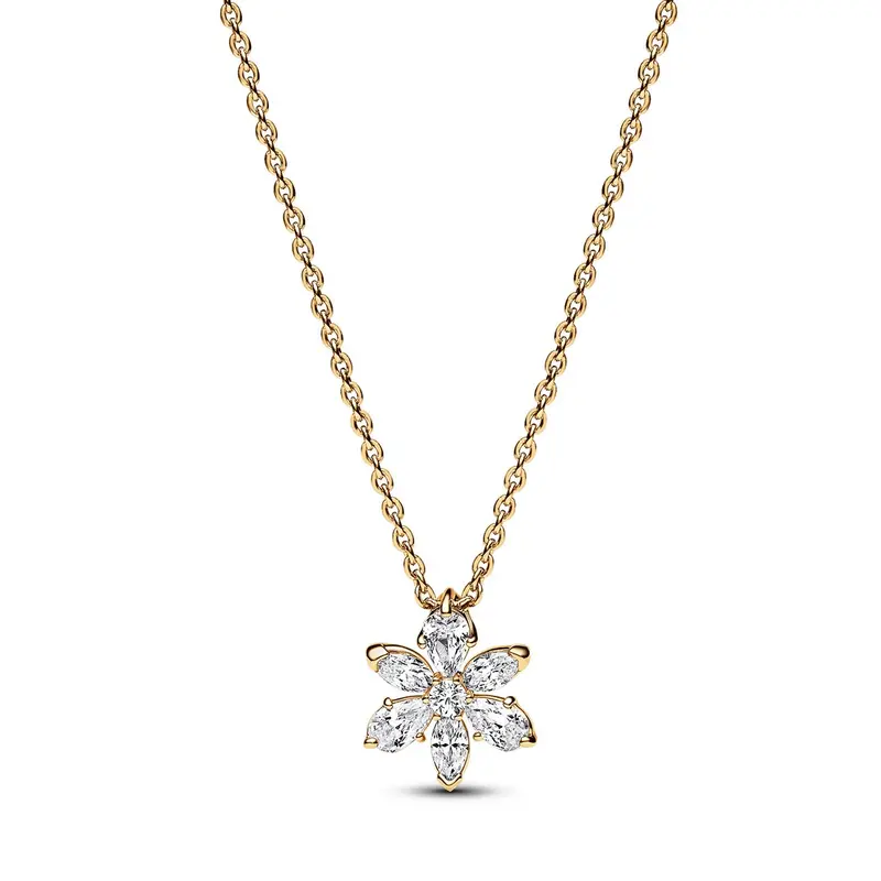 Pandora Sprankelende Herbarium Cluster Ketting met Hanger goudverguld 362387C01