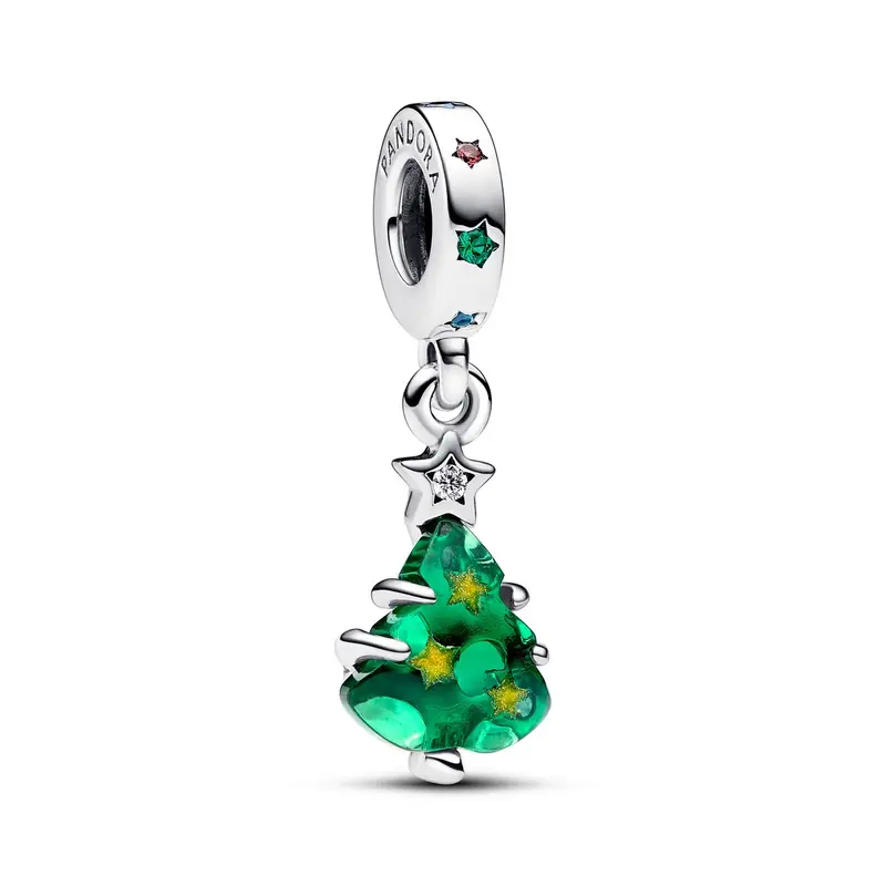 Pandora Sprankelende Kerstboom Hangende Bedel zilver 792983C01