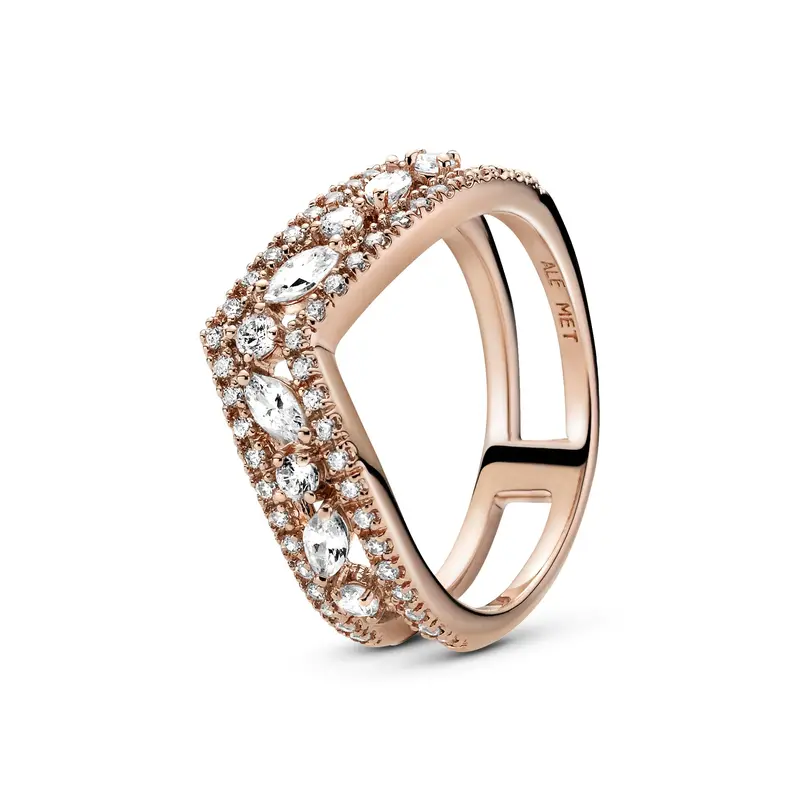 Pandora Sprankelende Marquise Ring roségoudverguld 189095C01