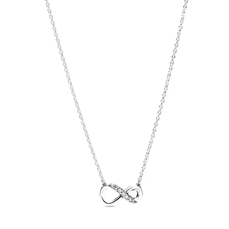 Pandora Sprankelende Oneindigheid Halsketting zilver 398821C01