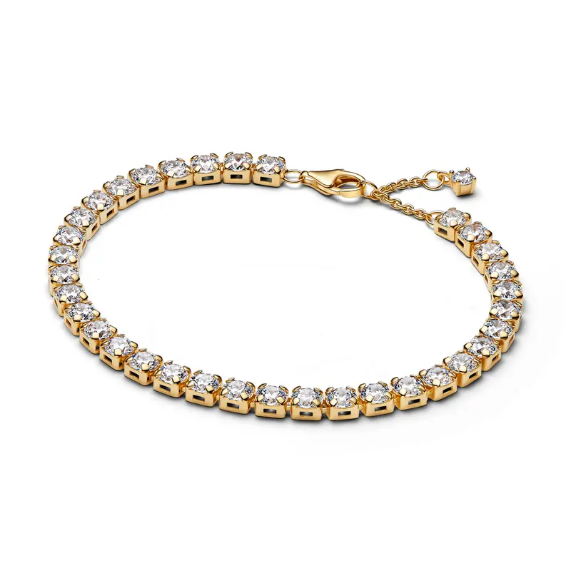 Pandora Sprankelende, opvallende tennisarmband goudverguld 563539C01