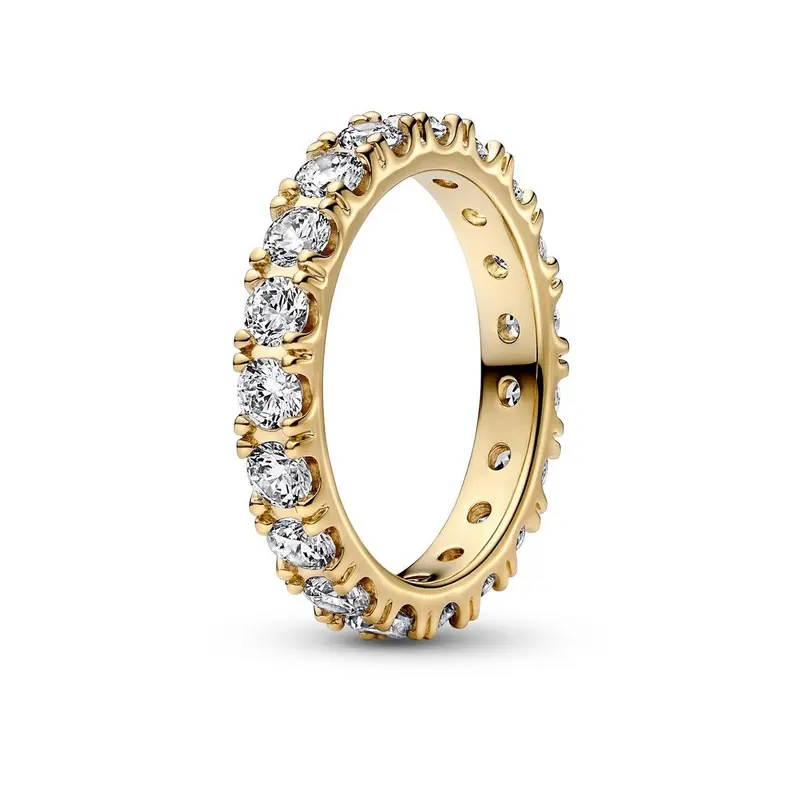Pandora Sprankelende Rij Eternity Ring goudverguld 160050C01