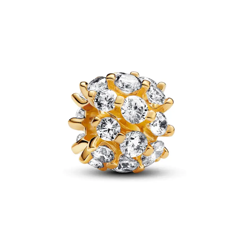 Pandora Sprankelende ronde bedel goudverguld 763234C01
