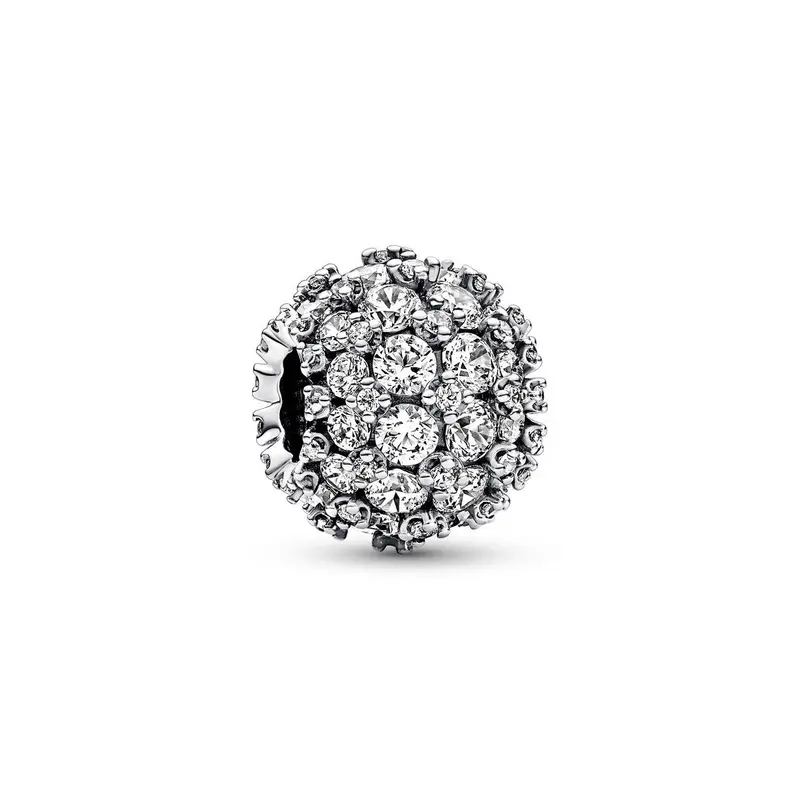 Pandora Sprankelende ronde pavébedel zilver 792630C01