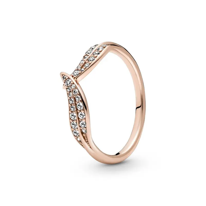 Pandora Sprankelende Rose Ring roségoudverguld 189533C01