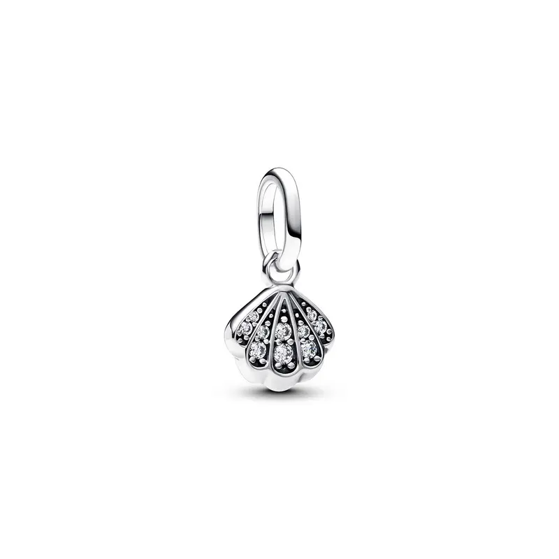 Pandora Sprankelende schelp mini hangende bedel zilver 793855C01