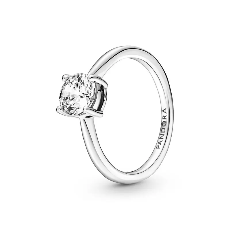 Pandora Sprankelende Solitaire Ring zilver 190052C01
