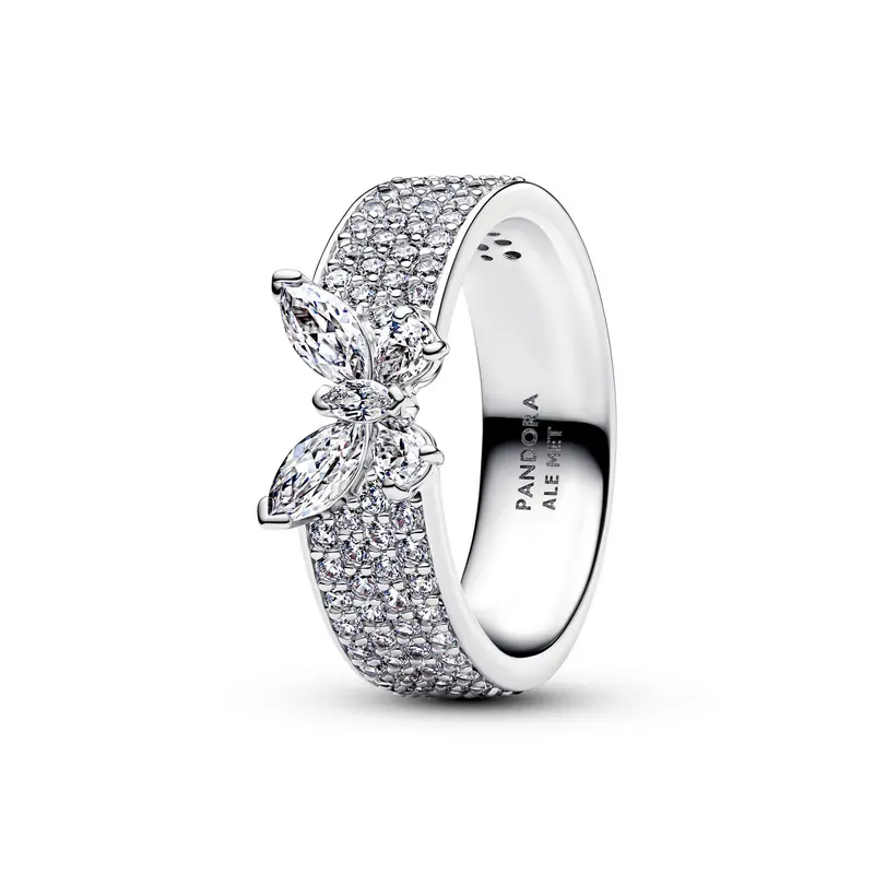 Pandora Sprankelende Vlinder Opvallende Ring zilver 194270C01