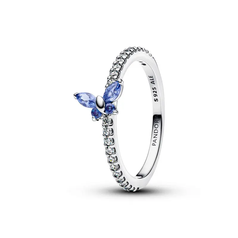 Pandora Sprankelende vlinderring zilver 194269C01