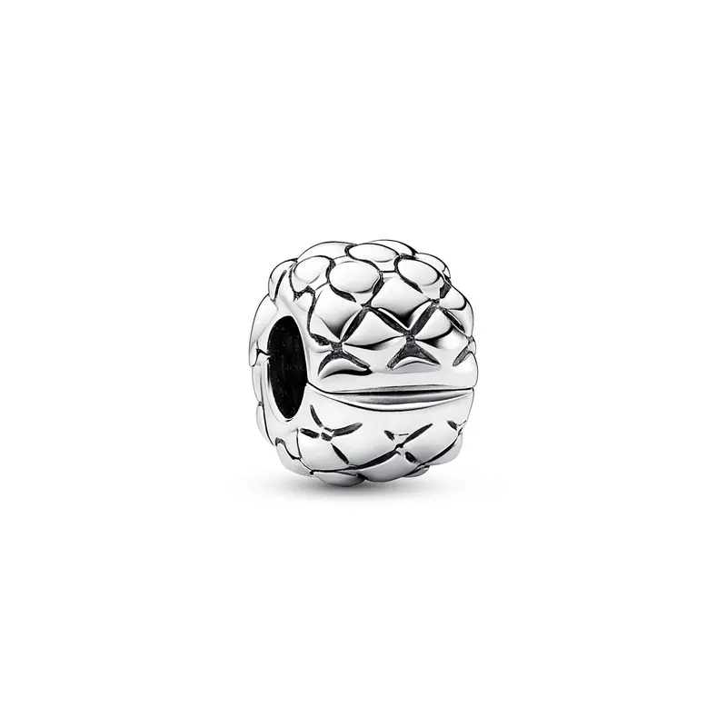 Pandora Studded clipbedel zilver 792746C00