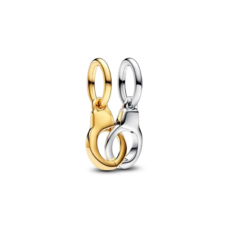 Pandora Te Openen & Deelbare Handboeien Hangende Bedel bicolor zilver en goudverguld 763435C00