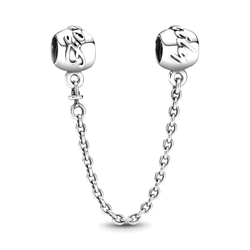 Pandora Veiligheidsketting met Tekst Family Forever zilver 791788