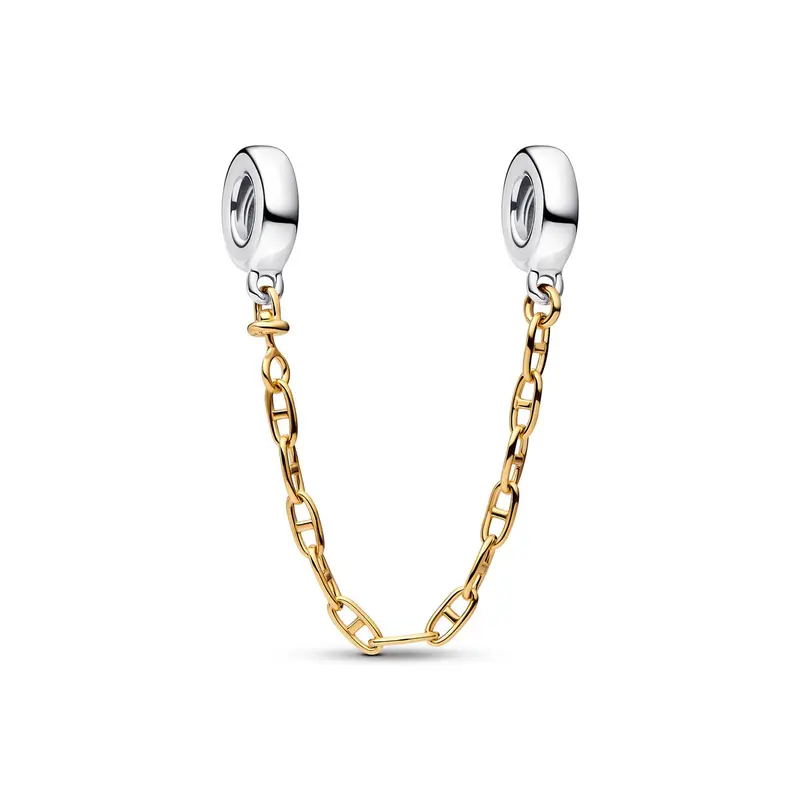 Pandora Verlengde veiligheidsketting bicolor zilver en goudverguld 763904C00