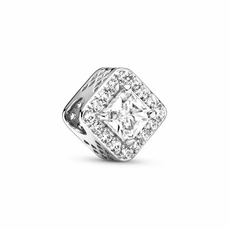 Pandora Vierkante Sprankelende Bedel Goud 796206CZ