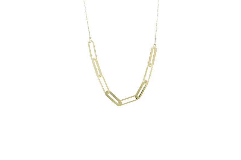 Paperclip Schakelketting 14K Goud BeMy
