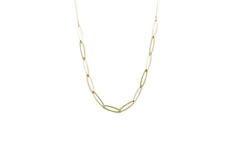 Paperclip Schakelketting Ovaal 14K Goud BeMy