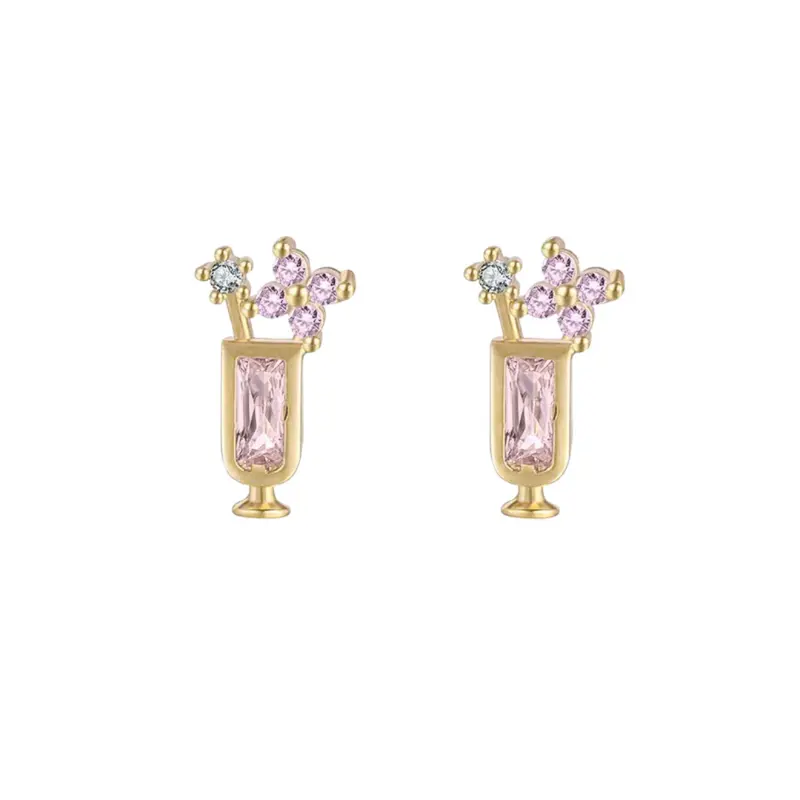 Peach fizz studs