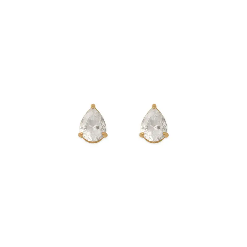 Pear Earrings 10 mm