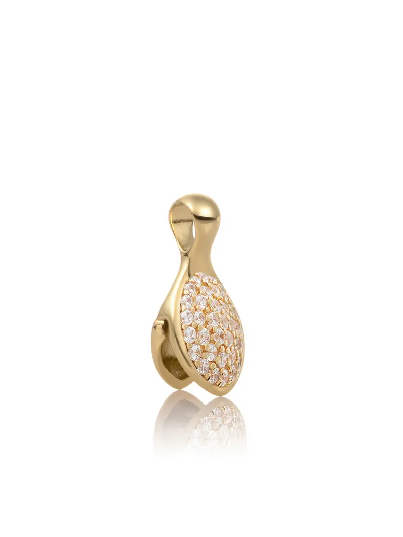 Pendant Clip Leaf Zirconia