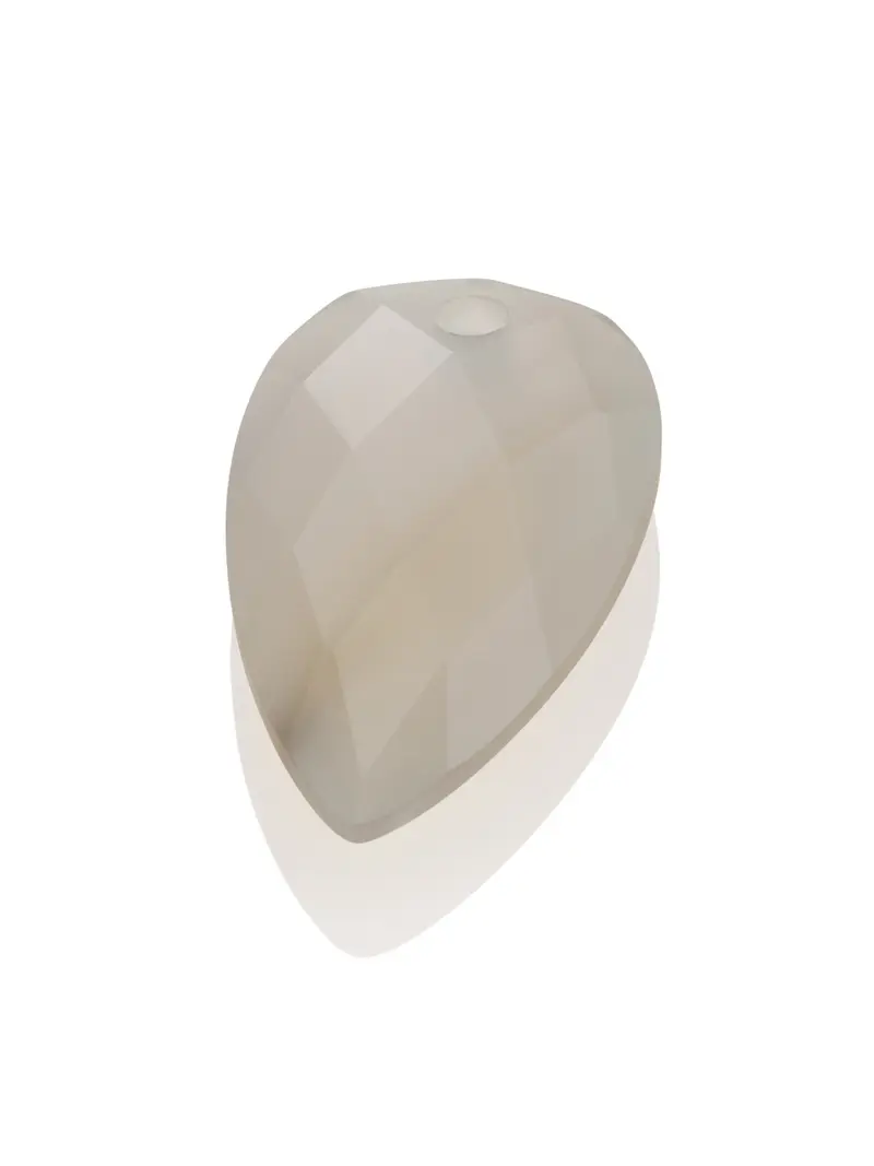 Pendant Edelsteen Blossom Grey Agate