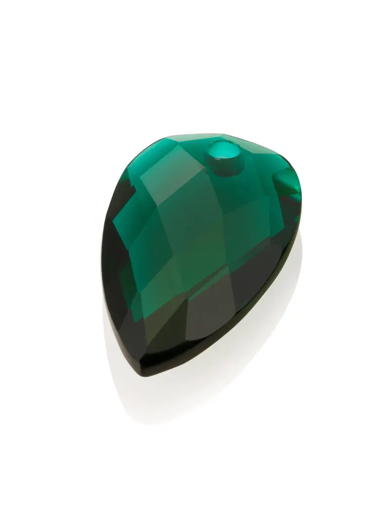 Pendant Edelsteen Blossom Petrol Green Quartz