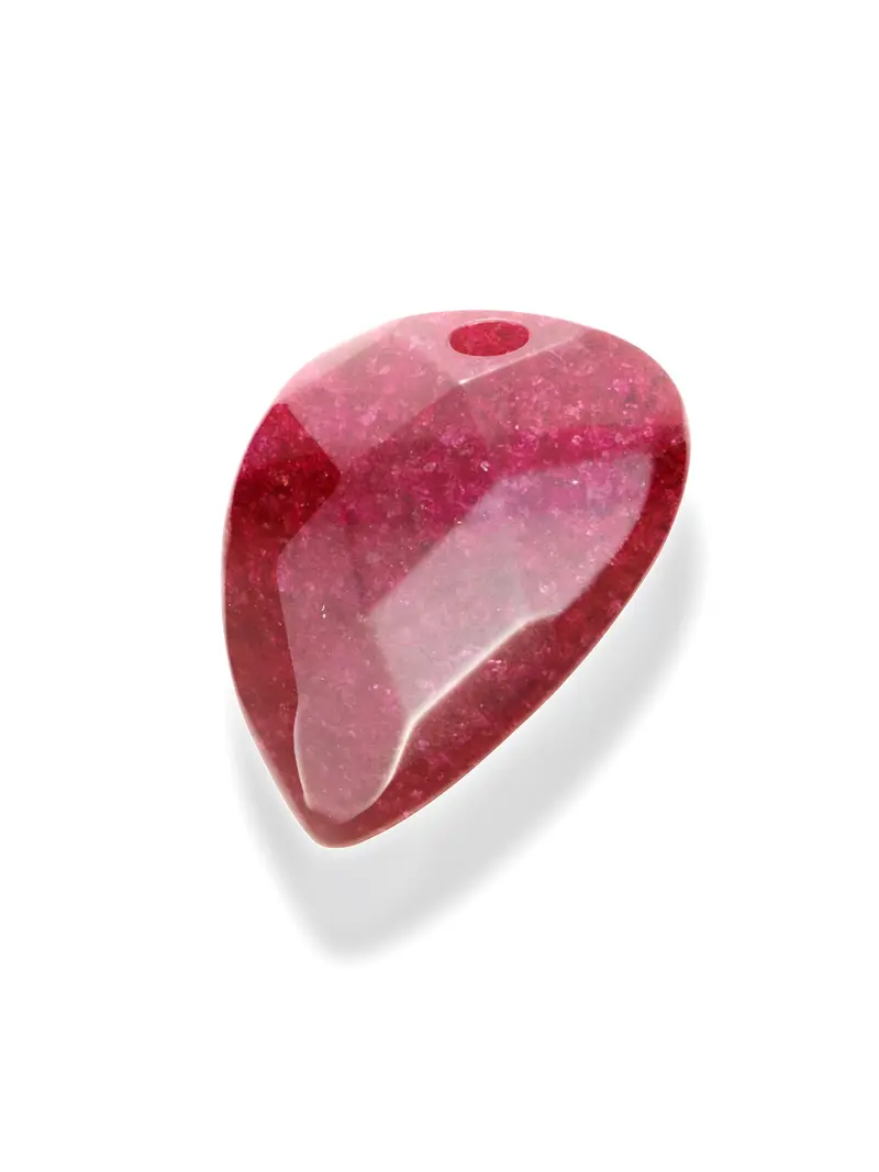 Pendant Edelsteen Blossom Red Jade