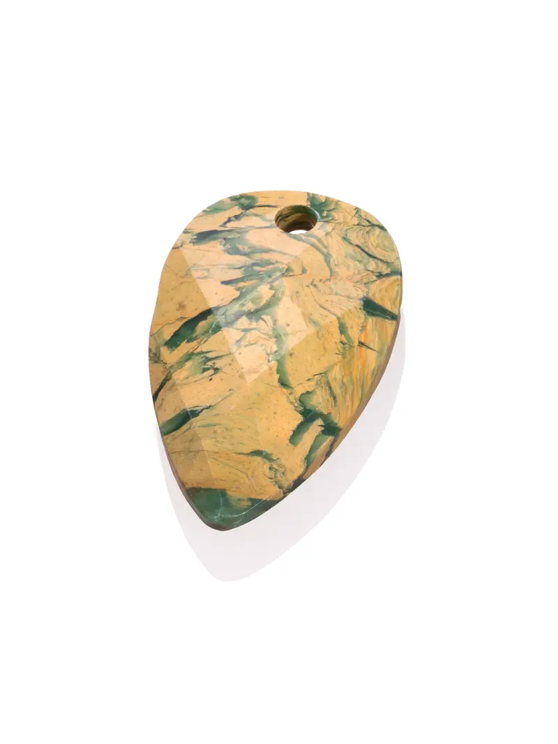 Pendant Edelsteen Hidden Gem Blossom Ya'an Green Jade