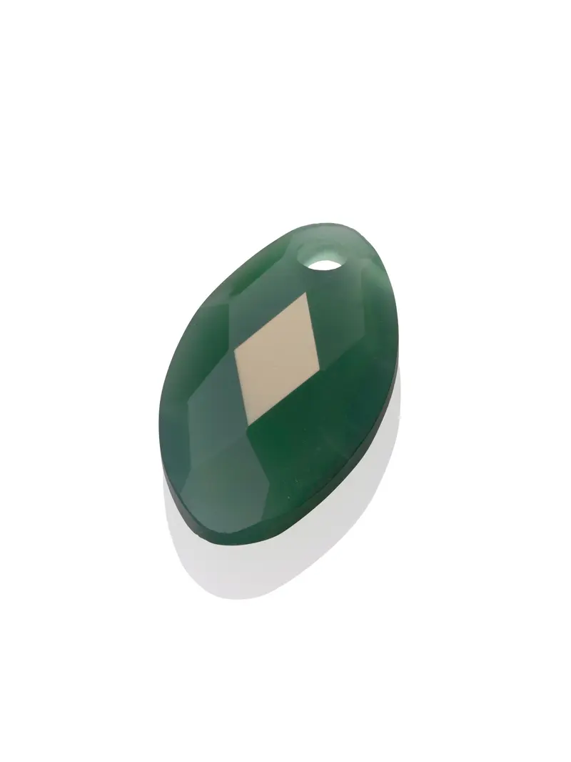Pendant Edelsteen Leaf Green Onyx