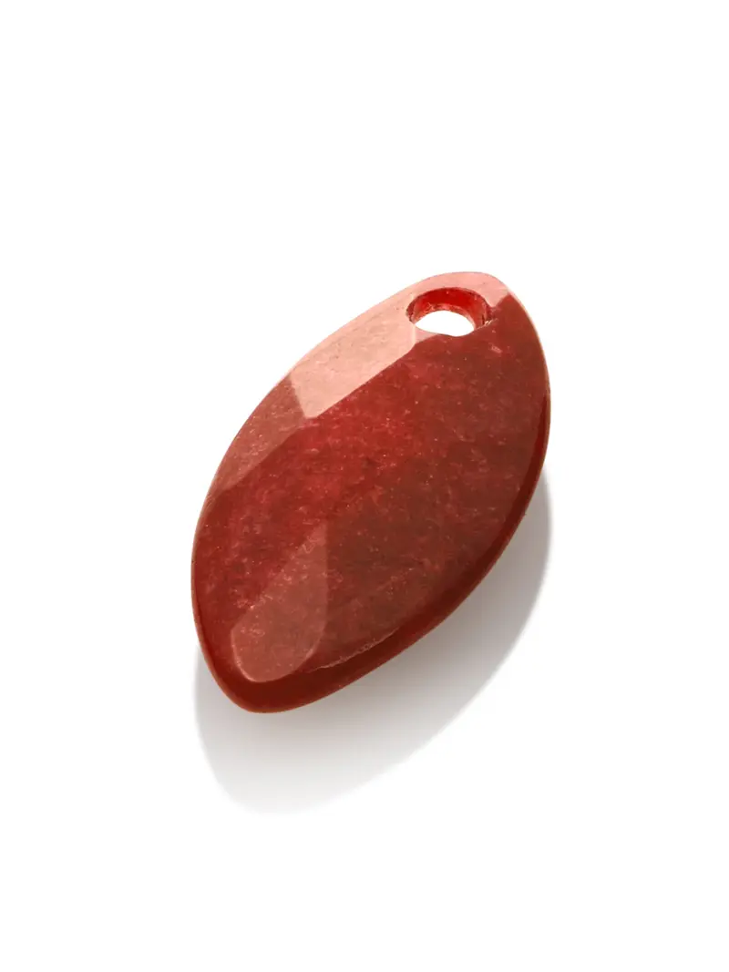 Pendant Edelsteen Leaf Red Coral