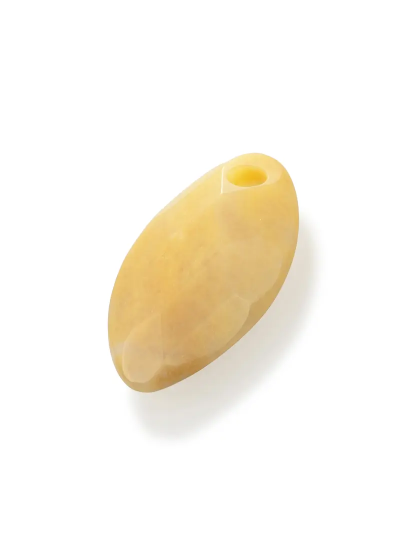 Pendant Edelsteen Leaf Yellow Jade