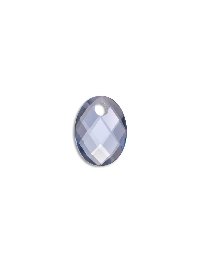 Pendant Edelsteen Medium Oval Ice Blue Quartz