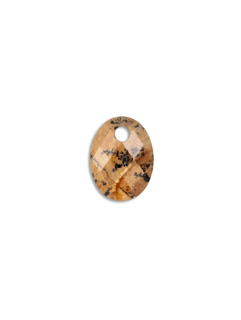 Pendant Edelsteen Medium Oval Landscape Jasper