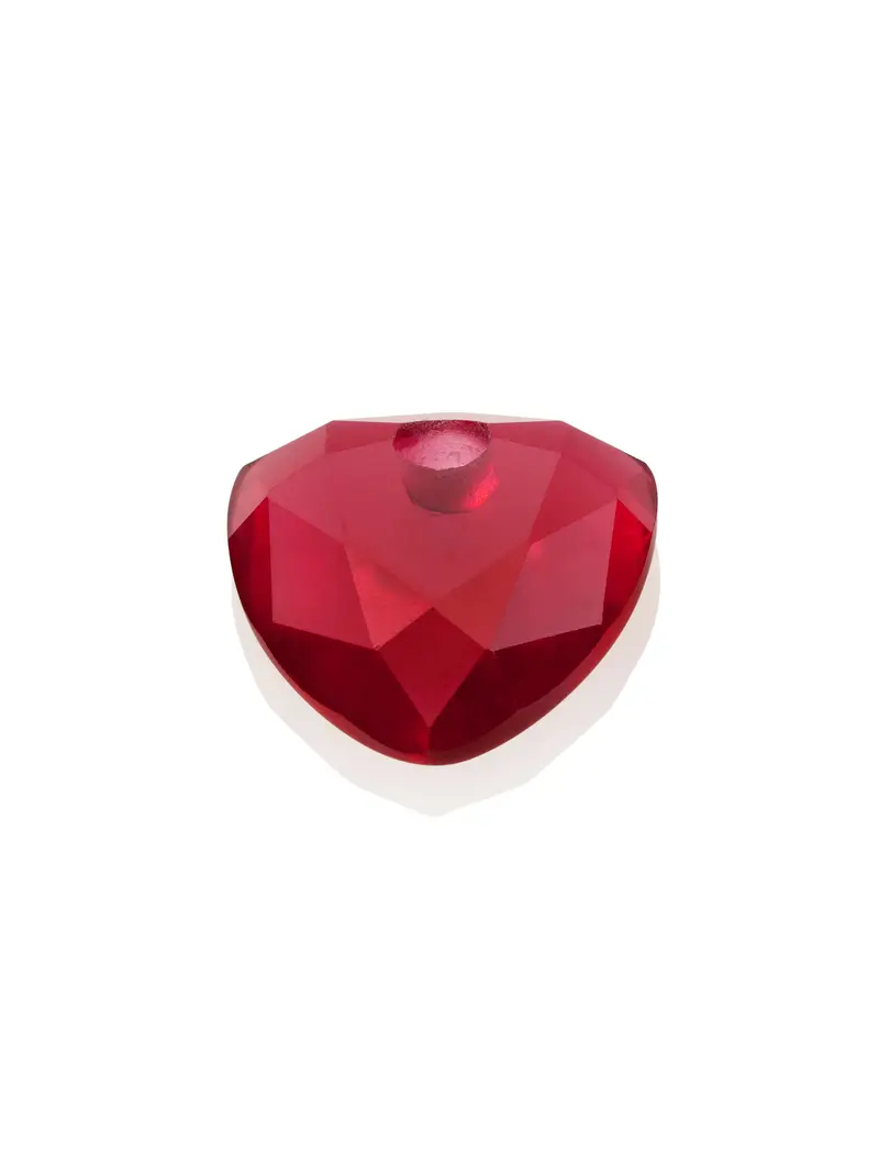 Pendant Edelsteen Trillion Cut Fuchsia Quartz