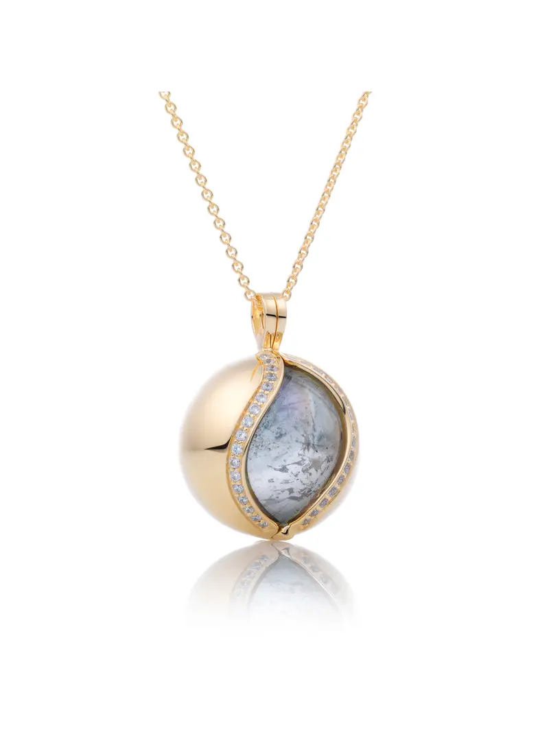 Pendant - The Core Crystal Gold - CZ Polished 20mm