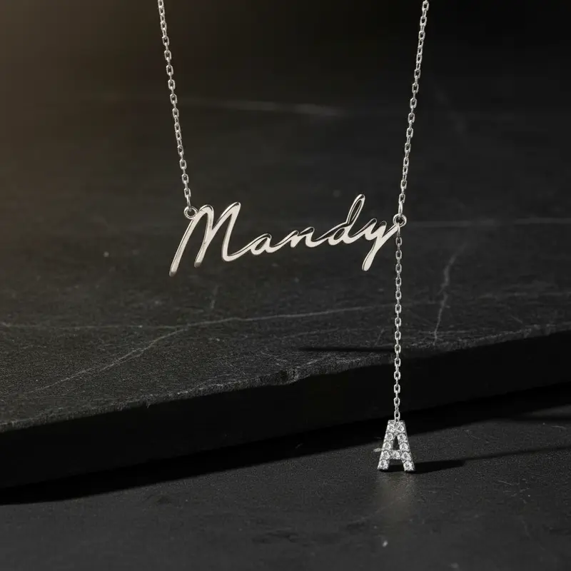 Persoonlijke Naam Ketting – 925 Zilver – Verguld