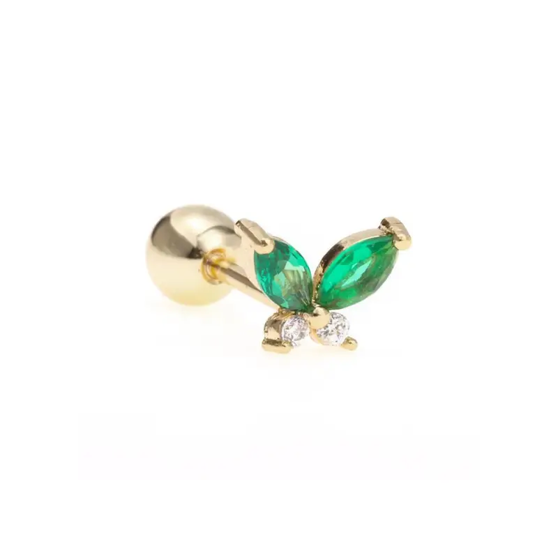 Piercing shining butterfly groen