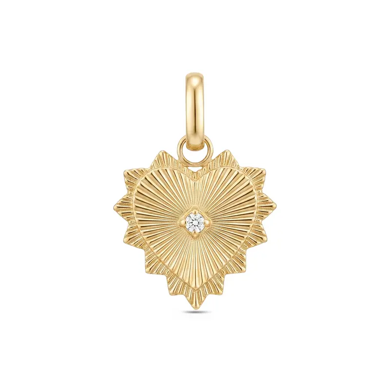 Radiant Heart Charm