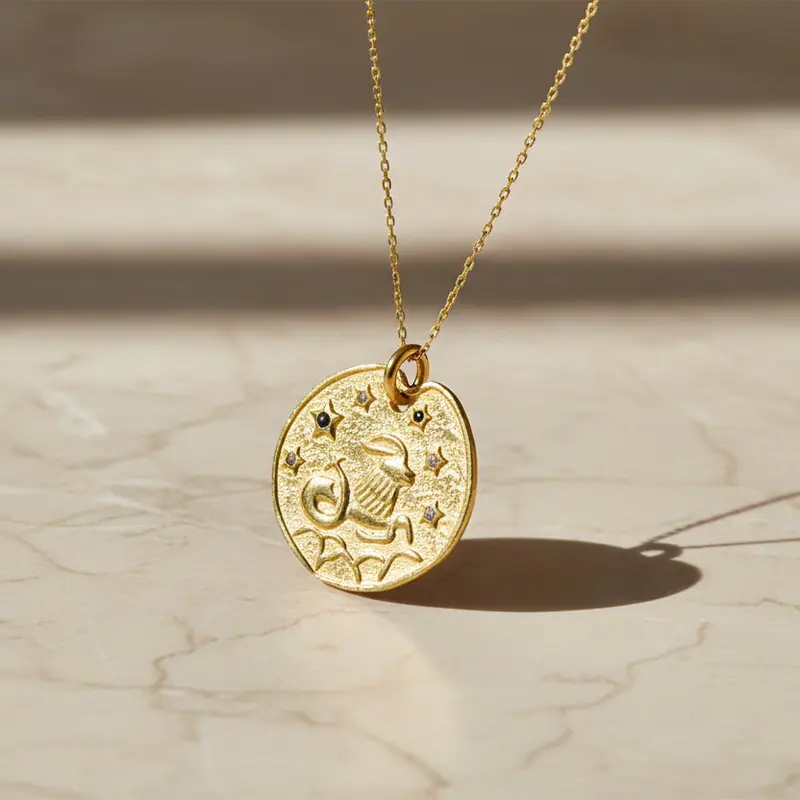 Ram sterrenbeeld hanger met ketting BLAR036